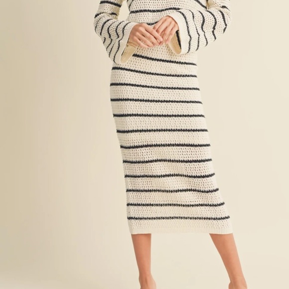 evolutionary stripe knit skirt - Picture 11 of 11